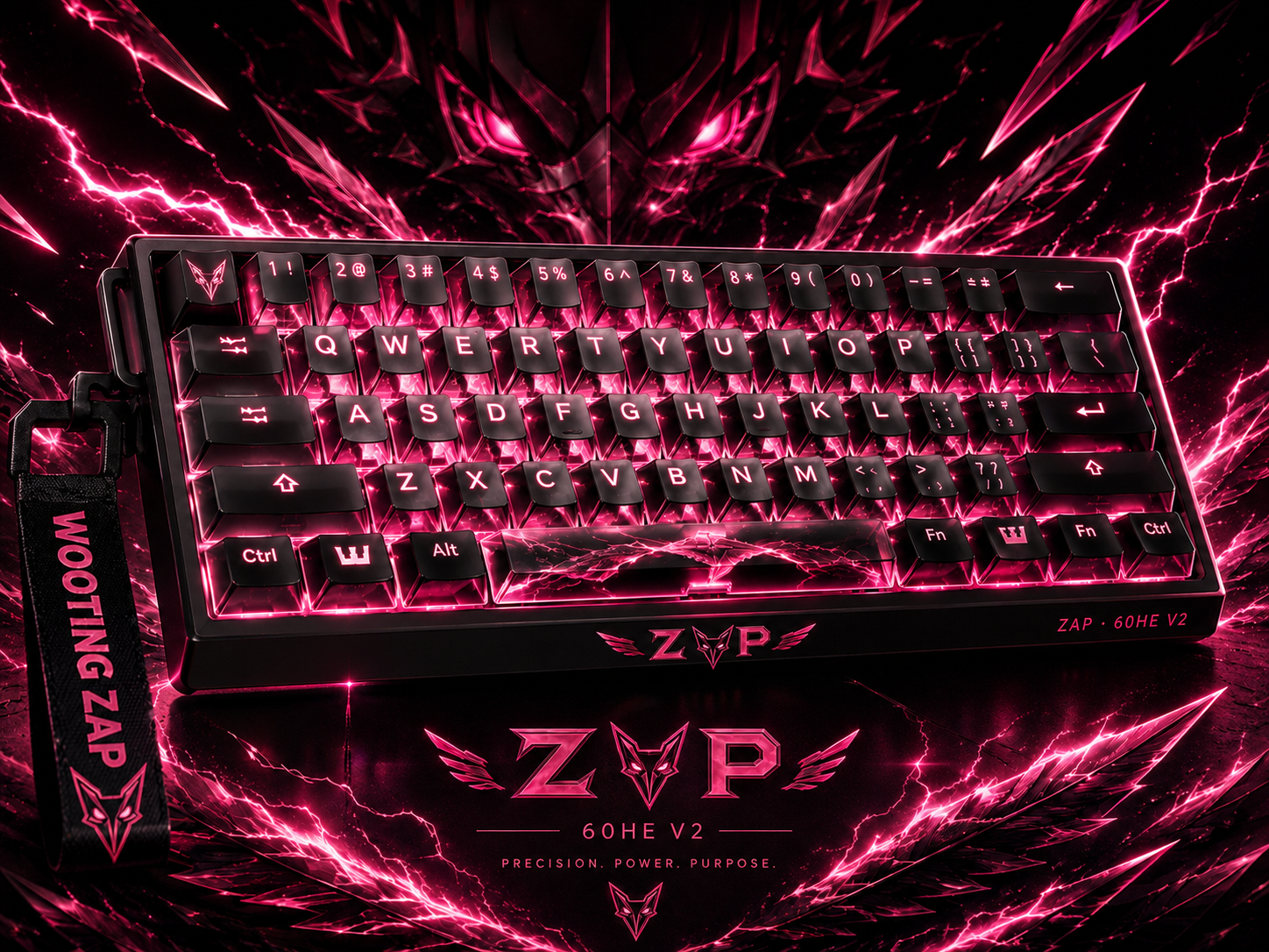 Z.A.P 定制键盘 · 黑粉款完整展示